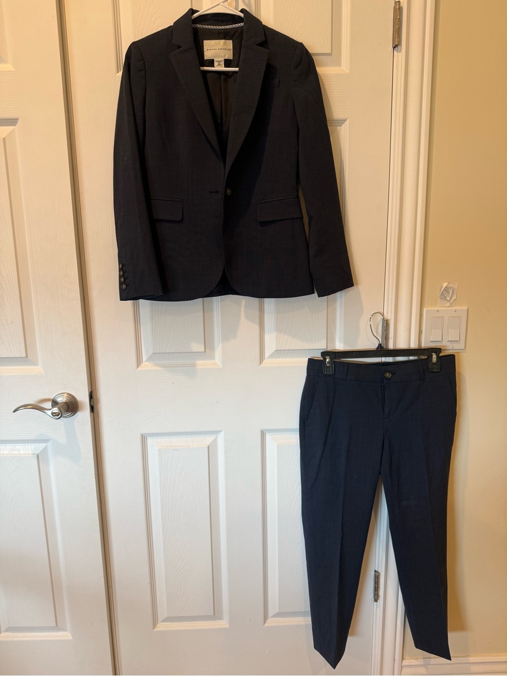 Navy Blue Banana Republic Suit Set